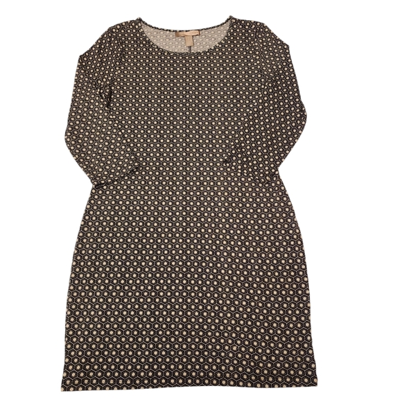 Abstract Pattern Long Sleeve Mini Dress - Picture 5 of 10